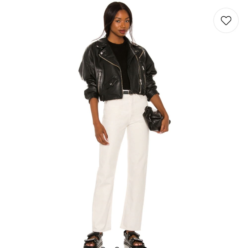 Agolde 90's Pinch Waist High Rise Straight Jeans in Drum